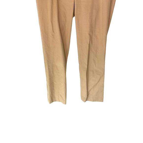 J.Crew Tan Business Office Career Cotton Blend Straight Leg Dress Pants Size 6 - Picture 4 of 10